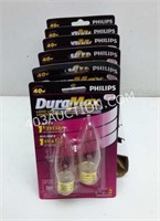 Lot of 12 Philips DuraMax B13 Light Bulbs 40w