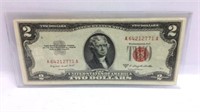 1953-B Red Seal Two Dollar Bill