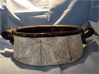 Studio pottery casserole no lid V. Hawlans 13x8