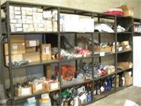 Metal Shelves (NO CONTENTS) 146x24x84 inches -