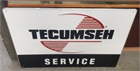 Metal Tecumseh Service Sign, 36" x 24"