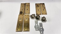 Brass Lock Plates, Glass Door Knobs