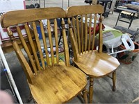 2 Wooden Dinning Chairs
