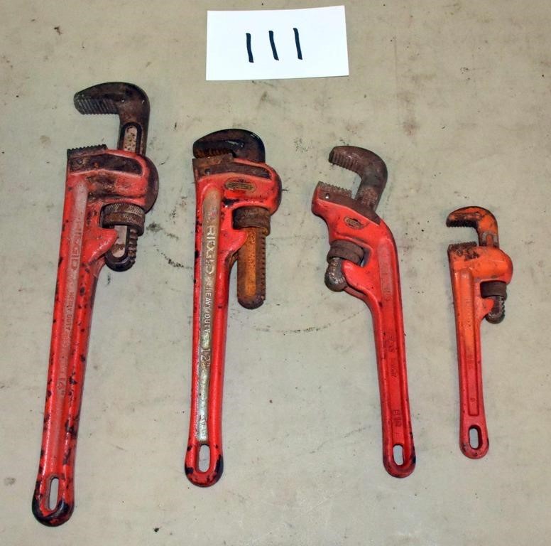 Rigid Pipe Wrenches  - 8" - 10" - 12" - 14"