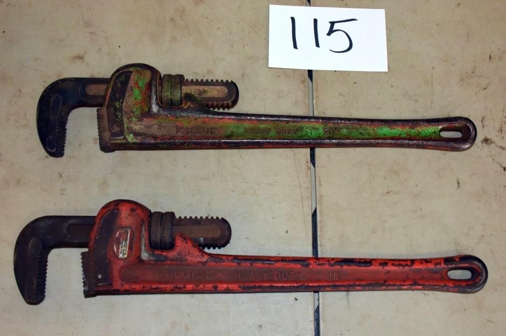 Rigid Pipe Wrenches (2) 18"