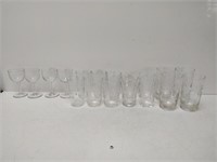 lot of assorted glasses