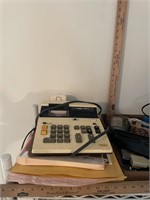 Office Lot- Vintage Calc, Organizer, etc