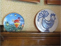 DECORATIVE PLATE- BALLOONS, CHICKEN POTTERY