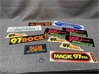 Assortment of Vintage Bumper Stickers & More