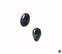 Australian Sapphire Stones / 2 pc