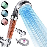 Cobbe Shower Head LED Color Changing, Filter...