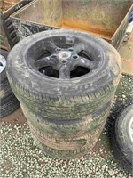 4 X 15" ALLOY RIMS & TYRES