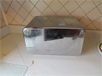 1950'S STAINLESS BREAD BOX