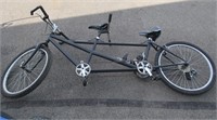 Tandem Bike-26" wheels, 27" h frame-Black Matte