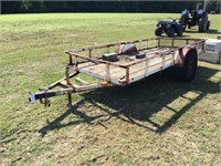 59"w x 12ft utility trailer (bill of sale only)