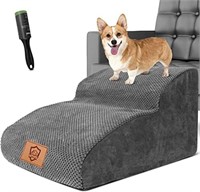 Almcmy Dog Ramp for Small Dogs, 2 Tier Foam Dog