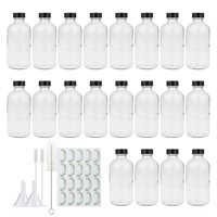 Maredash 8oz Clear Glass Bottles, 20 Pack Glass St