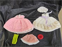Vintage Crocheted and Other Barbie Clothes