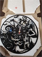 Nightmare Before Christmas Die Cut Record Clock