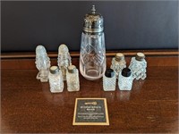 Vintage Pressed Glass Salt & Pepper Shakers