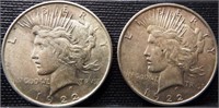 1922-D & 1922 Peace Silver Dollars