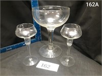 3 Martini/Margarita Glasses