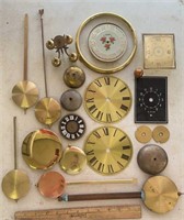 VINTAGE CLOCK PARTS-ASSORTED