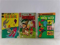 (3) Comic Books - 1972 The Flintstones and Pebbles