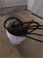 Flower pot w jumper cables