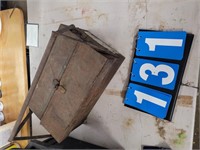 vintage folding tool box