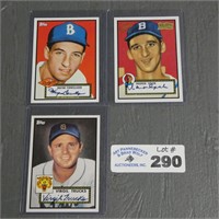2001 Topps Legends W Spahn Auto & Other Cards