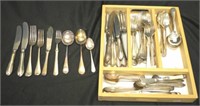 Quantity of various silver plate flatware