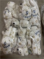 12 count white-stars Bagwell collectible teddy