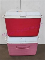(2) Rubbermaid Coolers