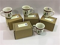Set of 4 Longaberger Pottery Holiday Mugs-NIB