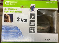 Commercial Electric 8ft LED Rope Light w Remote