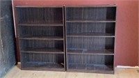 2) Bookshelves Brown 34"x11"x48"