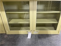 Metal top cabinet w/glass doors 48w x 18d x 30t