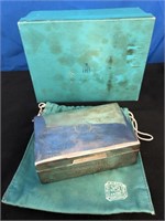 Stunning Birks Sterling Inscribed Box in Bag w/Box