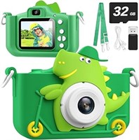 Upgrade Dinosaur Kids Camera for 3-12 Year Old