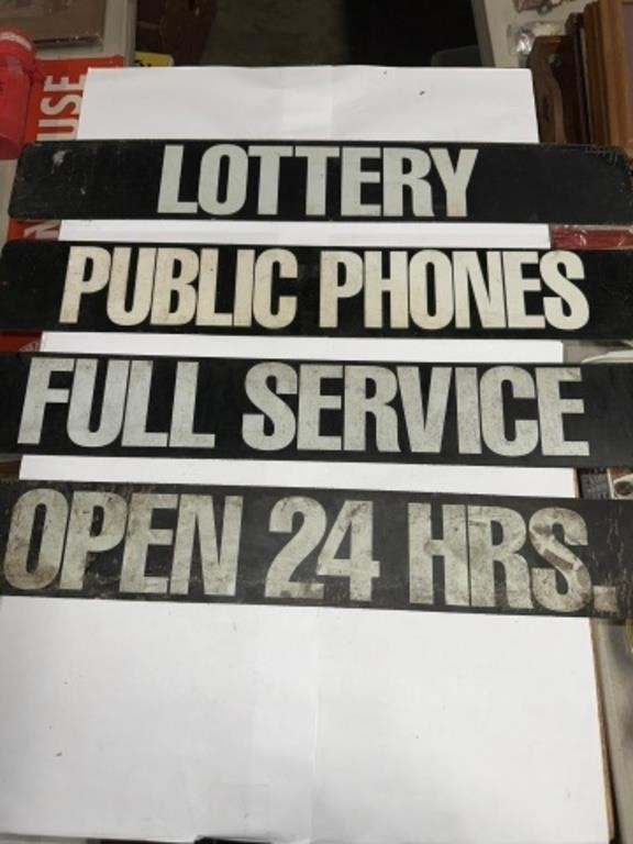 2-SIDED METAL SIGNS 24hrs SIGN NOT 2-SIDED