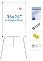 VIZ-PRO MAGNETIC DRY ERASE BOARD/FLIP CHART EASEL