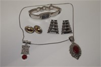 Cosmetic Necklace,Watch and 2 Earring Sets