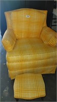 arm chair with matching foot stool