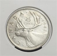 Canada 1941 25c Silver