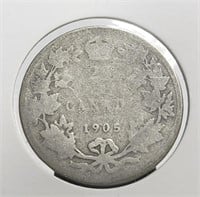 Canada 1905 25c Silver Edward