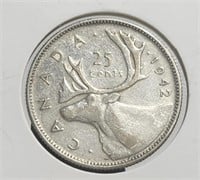 Canada 1942 25c Silver