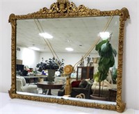 Ornate Gold Framed Mirror w/Tassle Hanger