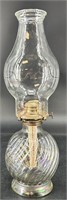 Antique Iridized Oil Lamp