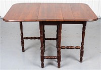 English Baroque Style Oak Gateleg Table